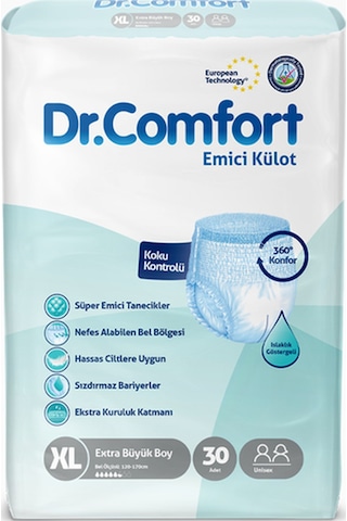 Dr.Comfort Yetişkin Emici Külot Büyük Boy XL 30'Lu
