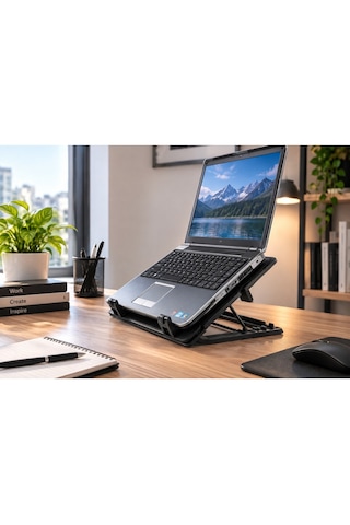 Luve Store Nb339 Notebook Soğutucu Fanlı Laptop Standı 5 Kademeli Ayarlanabilir Usb