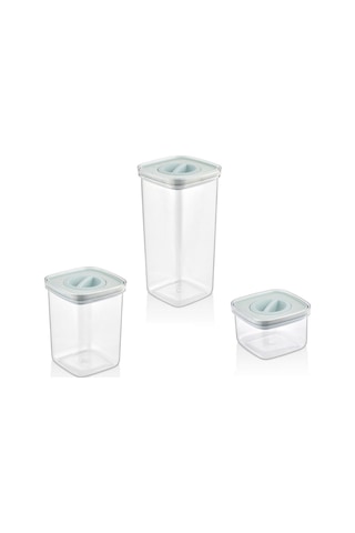 Finehome 3 Boy Kilitli Kapak Saklama Kabı Seti