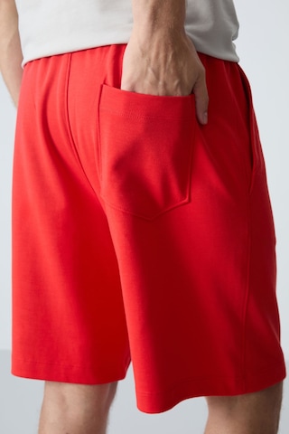 Air Jones Tommy Life Fiesta Pamuklu Kalın Yumuşak Dokulu Standart Fit Basic Erkek Şort - 81275 Kırmızı