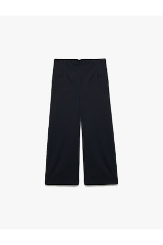 Koton Cepli Viskon Karışımlı Bol Kesim Pantolon Lacivert 6wkg40004aw Lacivert