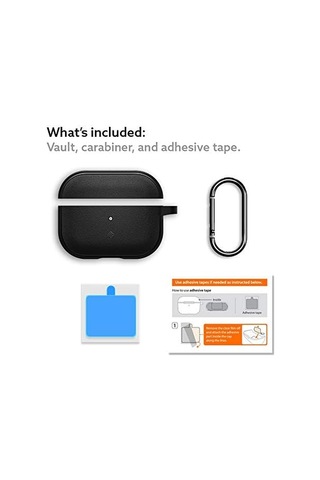Caseology Apple Uyumlu AirPods Pro 1. Nesil Kılıf Vault Matte Black - Acs00589