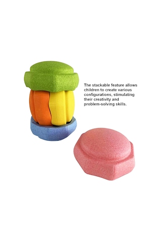 Geeksen Çocuklar İçin Renkli Ve Güvenli Denge Taşı - Yaratıcı Oyun Ve Motor Beceri Gelişimi