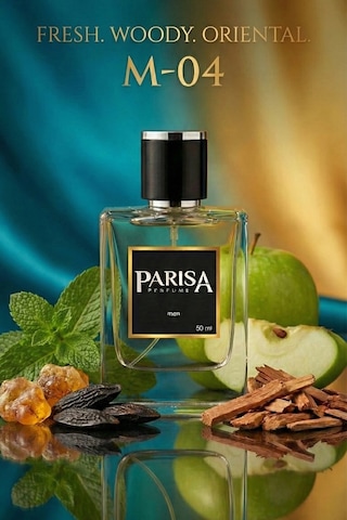 M-04 Hero Man Edp 50 Ml - Yeşil Elma & Nane Özlü Ferah Oryantal Erkek Parfümü Prsm04 Fresh