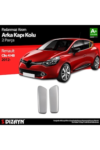 S-Dizayn Renault Clio 4 Hb Krom Arka Kapı Kolu 2 Prç. 2012 Üzeri