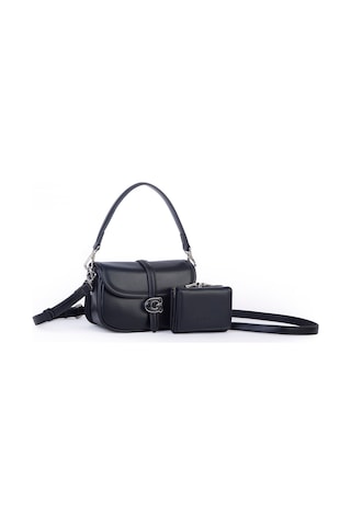 Nas Bag Premium Seri Mini 2li Set Çapraz El Ve Cüzdan Seti Siyah Siyah