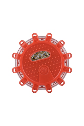 Suofeng Araç İkaz Işığı, 360 Derece Görüş, 9 Yanıp Sönme Modu, Kırmızı Led, Manyetik Taban, Pil İle Çalışan Pil Dahil Değil