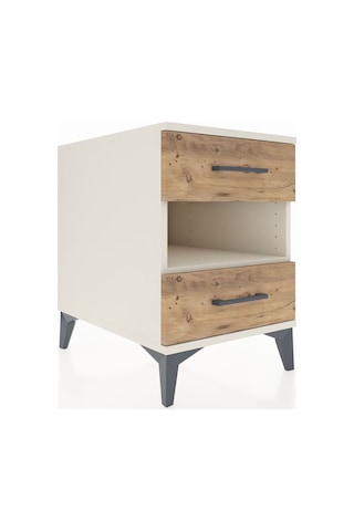 Kronos Komodin Tek Raflı 2 Çekmeceli 44x59x64 Aytaşı-çam Aytası