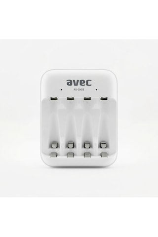Avec Av-ch03 Usb Pil Şarj Cihazı 4lü 1.2v Kalem Ve İnce Pil Şarj Cihazı Avec