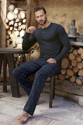 Erkek Aydoğan Modal Uzun Kol Pijama Takımı 3349 Lacivert02 Lacivert02