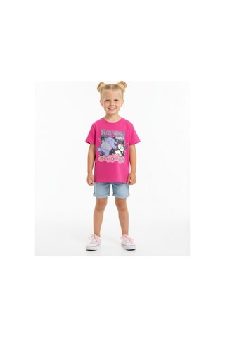Sea Bubbles Kuromi Kız Çocuk Tişört St10394 Fusya