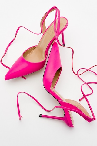 Luvishoes Bonje Fuşya Kadın Topuklu Ayakkabı Fuşya