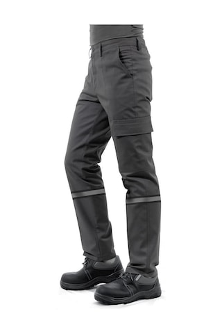 Şensel, Reflektörlü İş Pantolonu, Koyu Gri, Komando Cepli -54E353