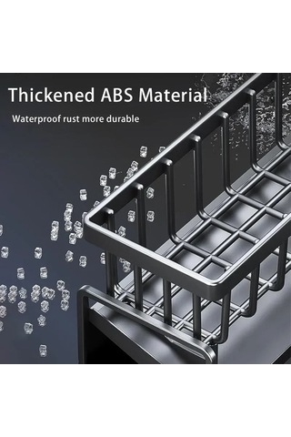 Tongxida Bosphorus Sünger Siyah Sepeti Raflar Raf Mutfak Lavabo Ev Drenaj Bez Beyaz - Pw Beyaz - Siyah Beyaz - Siyah