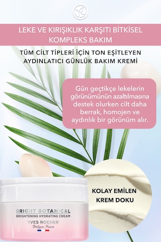 Yves Rocher Bright Botanical-leke Karşıtı, Aydınlatıcı, Ton Eşitleyen Günlük Bakım Kremi-50ml