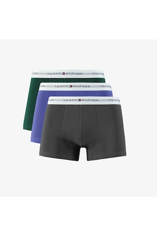 Tommy Hilfiger Trunk 3pk Erkek Gri Boxer Düz Um0um02761 Gri