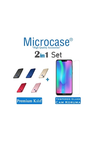 Huawei Honor 8C Premium Matte Silikon Kilif + Cam (Seçin) 344072560
