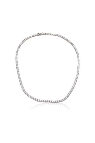 Monemel Gümüş Su Yolu Kolye Altın Kaplama 3mm Wn115 Gümüş