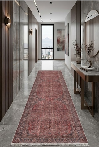 Dekoratif Halı Kaymaz Taban Leke Tutmaz Yıkanabilir Kilim Özel Ölçü Salon Halısı 3042