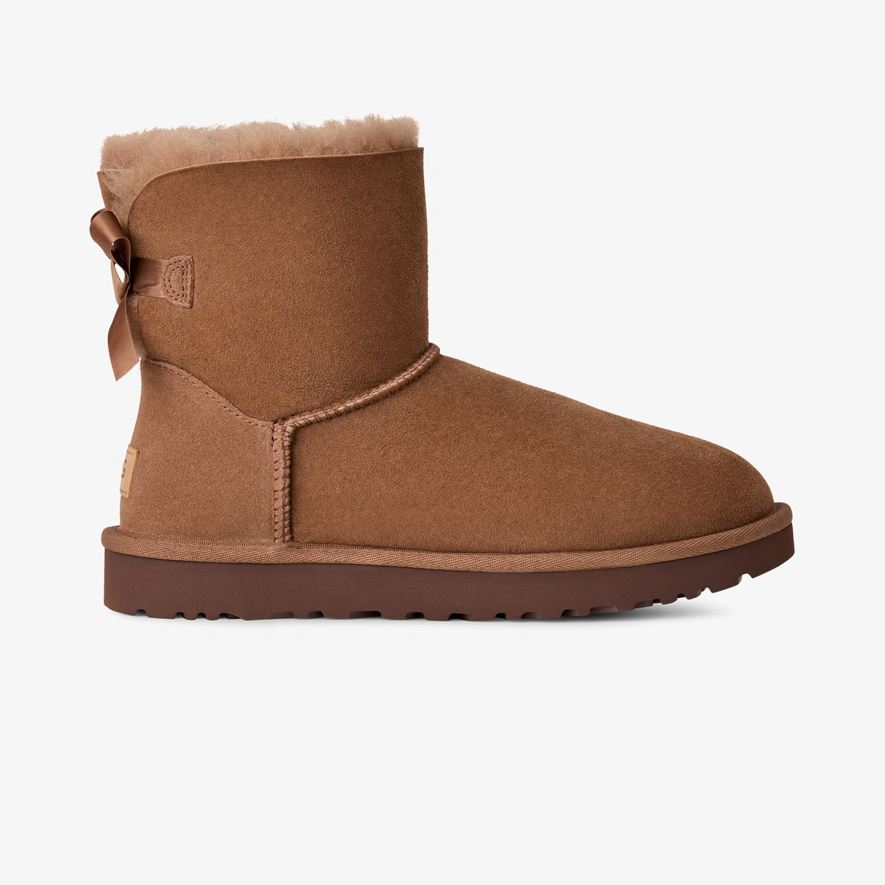 Ugg Mini Bailey Bow Kadın Kahverengi Bot 1016501 Kahverengi