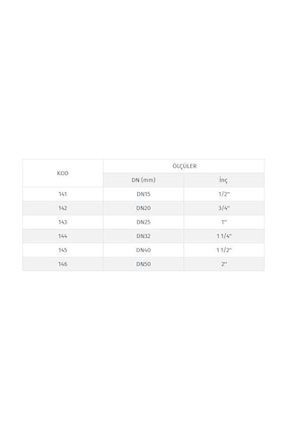 Türkoğlu Küresel Doğalgaz Vanası Standart - Ts En 331 - Dn20 3/4" - 1 Adet 3/4"