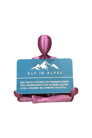 Yoga Temalı Kartvizitlik Magenta