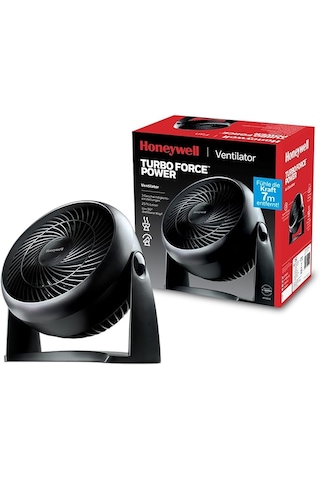 Honeywell Turboforce Turbo Vantilatör Ht900e, Sessiz Soğutma, 90 Dereceye Kadar Ayarlanabilir Eğim Açısı, 3 Hız Ayarı, Duvara Montaj, Masa Vantilatörü - Siyah Siyah