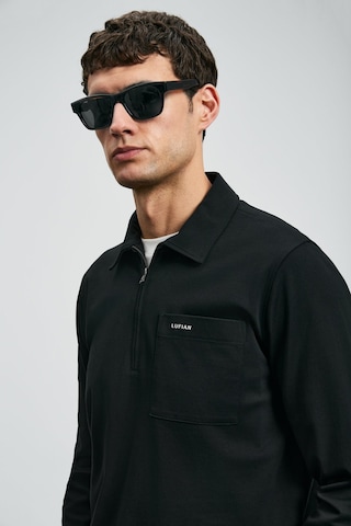 Lufian Erkek Lucas Smart Polo T-shirt 112040043 Siyah Siyah