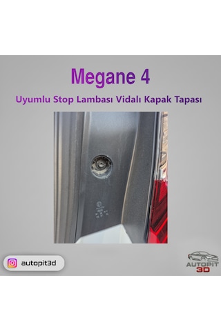 Megane 4 Uyumlu Stop Lambası Vidalı Kapak Tapası 2 Adet