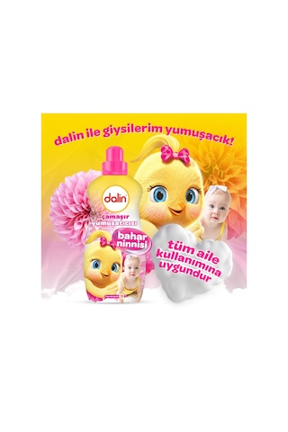 Dalin Çamaşır Yumuşatıcı Konsantre 1500ml Bahar Ninnisi Tekli