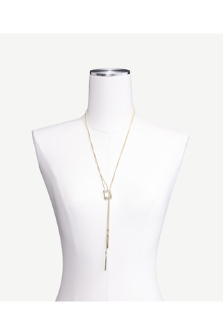 Yargıcı Kapama Detaylı Uzun Kolye 25kkbj8120x 630 Gold