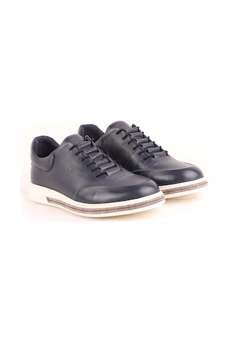 Lbr H1047 Erkek Deri Casual Ayakkabı Lacivert Lacivert