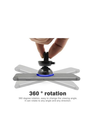 Luckysouk Betty Becky Evrensel Telefon Tutucu Standı 360 Derece Döndürme Manyetik Hava Firar Dağı Siyah Ve Gümüş Siyah Havalandırma Evet Htq4v0