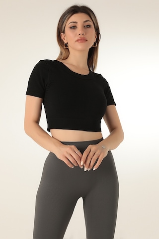 Doremi Dikişsiz Kısa Spor Üst-22621 001