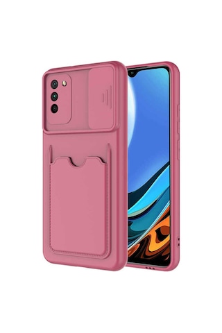 Xiaomi Poco M3 Kılıf Zore Kartix Kapak Koyu Mor