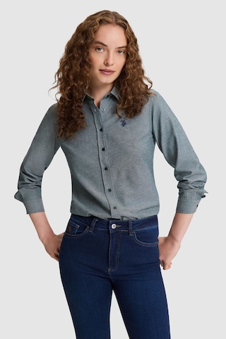 U.S. Polo Assn. Kadın Yeşil Uzun Kollu Basic Gömlek 50324791 Vr060 Eden Green