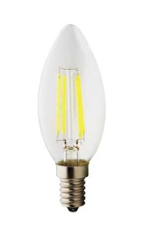 Şeffaf Cam C35 Rustik Led Filament Ampul 4w E14 Gün Işığı Vintage