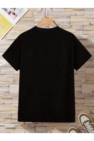 Uyguntarz Çocuk Perfect Baskılı Pamuklu Tshirt Siyah