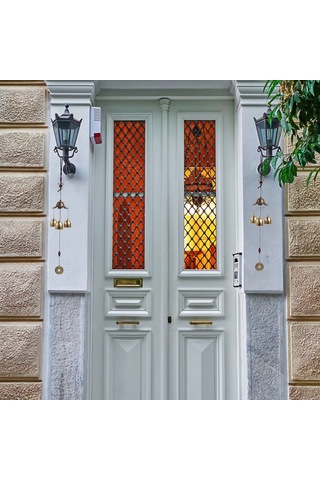 Hombey Çin Desenli Bakır Rengi Metal Zil, İç/ Dış Mekan Dekorasyonu, Şans Simgesi, Mutlu Sesler, Ev Ve Bahçe Aksesuarı