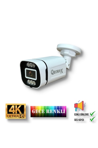 5 Kameralı Ip Set Yapay Zeka Özellikli Gece Renkli Sesli Ip 4386w