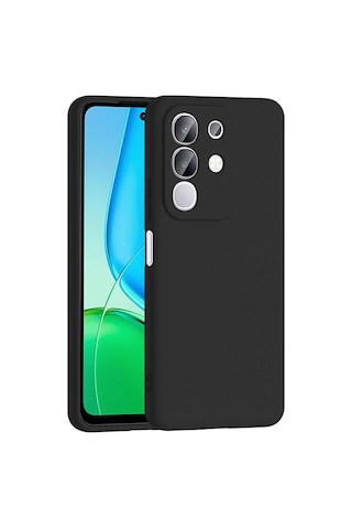 Kilifone - Vivo Y29 4g Uyumlu Kılıf Esnek Koruyucu Mara Lansman Kapak - Siyah - T37824