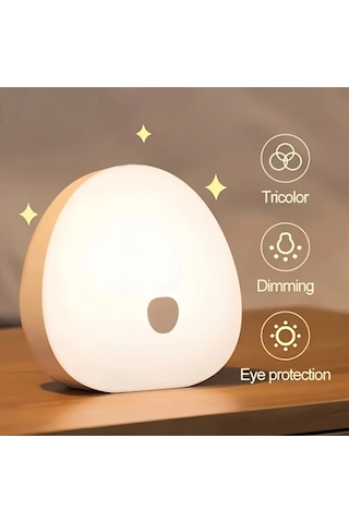 Boatshop1 1 Adet Music Light Taşınabilir Beyaz Uyku Ses Sistemi 6 Renk Değiştiren Gece Lambası 10 Rahatlatıcı Ses Zamanlayıcı Ev Seyahat Ofis İçin