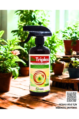 BioTriplex 500 ml – Ev ve Süs Bitkilerinde Görülen Kırmızı Örümcek, Trips ve Akarlara Yönelik Doğal Bakım Ürünü