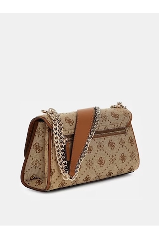 Guess Neda 4g Ve Peony Logolu Kadın Çapraz Çanta Hwjp9654210 Kahverengi