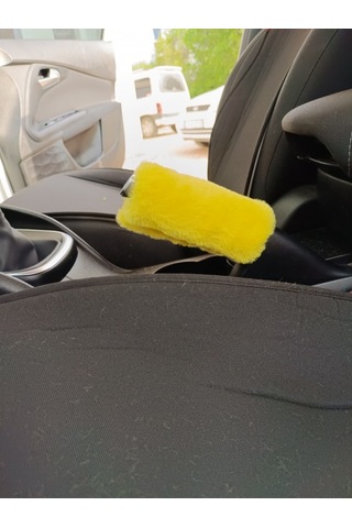 Yumuşak Peluş El Freni Süsü Sarı Sarı