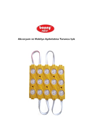 Akvaryum Modül Led Aydınlatma Turuncu Işık Anahtarlı 5'Li 432003363