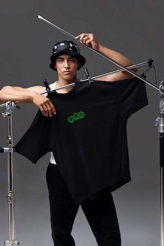 Dijital Baskılı Unisex Tshirt, Günlük Kullanıma Uygun Pamuklu Regular Tshirt Siyah