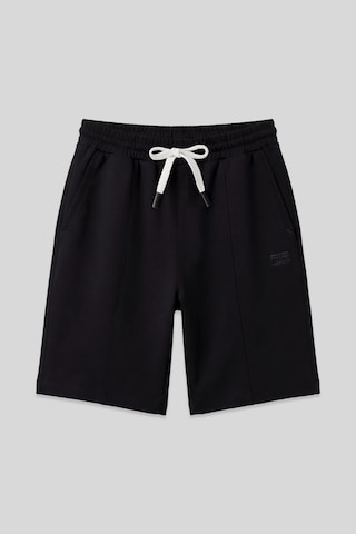 Air Jones Tommy Life Siyah Pamuklu Kalın Yumuşak Dokulu Standart Fit Basic Erkek Şort - 81277 Siyah