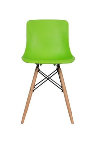 Evdema Vitale Maya Ahşap Ayaklı Sandalye Yeşil Ms.Sa073