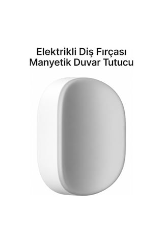 Laifen Mıknatıslı Beyaz Diş Fırçası Duvar Askı Aparatı
